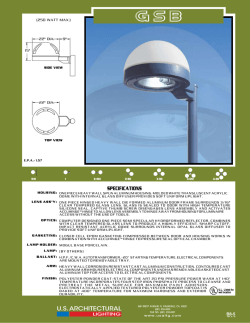Gsb - U.S. Architectural and Sun Valley Lighting
