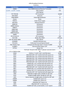 eDGe Broadband Solutions Inventory Part Number Manufacturer