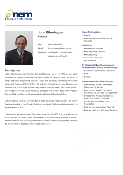 John Etherington - nem Australasia Pty Ltd