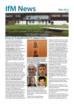 IfM News - Institute for Manufacturing