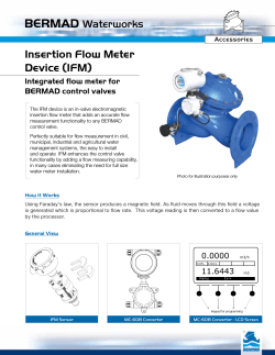Insertion Flow Meter Device (IFM)