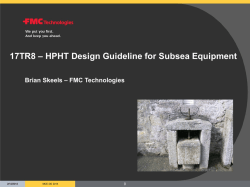 HPHT Design Guideline for Subsea Equipment