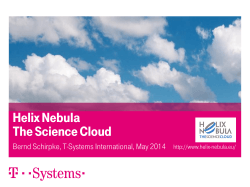 Helix Nebula The Science Cloud