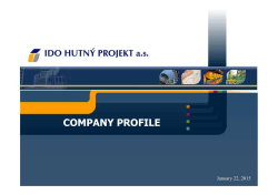 Download IDO HUTNY PROJEKT Company Presentation