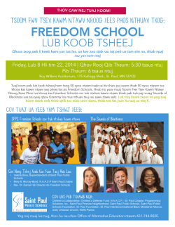 Freedom School Celebration -- Hmong