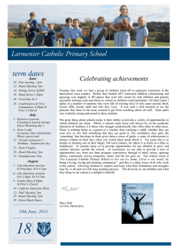 Newsletter 18 - 19th June, 2014