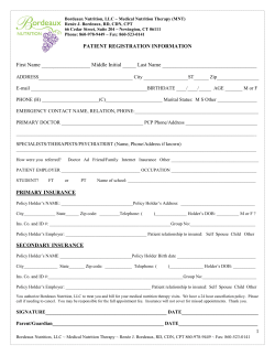 Patient Registration Forms