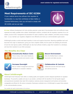 Meet Requirements of IEC 62304