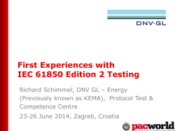 Richard Schimmel: First Experiences with IEC 61850 Edition