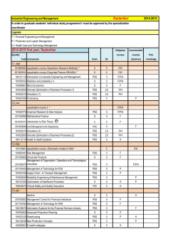 IEM Study programme 2014-2015