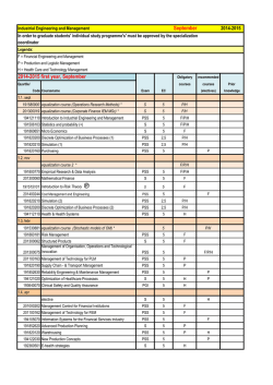 IEM Study programme 2014-2015