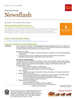 Financial Reform (Dodd-Frank Act)