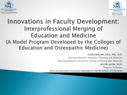 An Appreciative Inquiry of Implementing Interprofessional Education