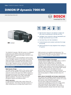 DINION IP dynamic 7000 HD