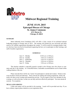 IAF Regional Training Chicago June 2015
