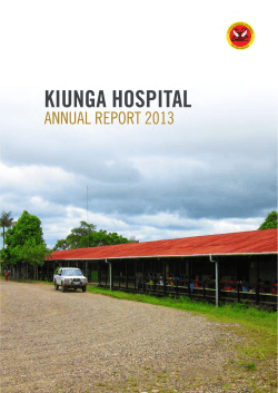Kiunga Hospital Annual Report 2013