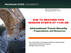 International Travel Security - Controller