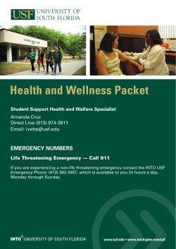 Health and Wellness Packet - University of South Florida