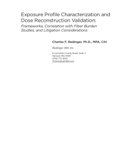 Dose Reconstruction Validation and Correlation with Fiber