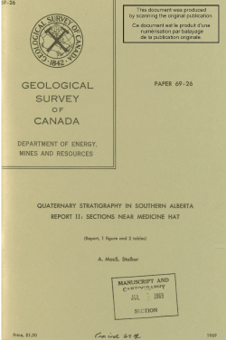 GEOLOGICAL SURVEY CANADA