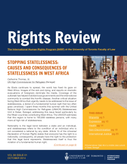 causes and consequences of statelessness in west africa