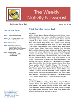 The Weekly Nativity Newscast