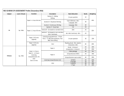 HSS 2014 Scheme of Assessment_4E/4N