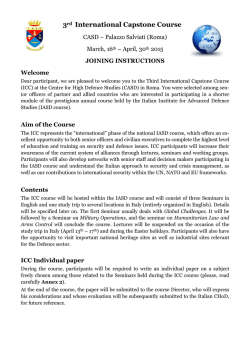 Joining Instructions ICC 2015
