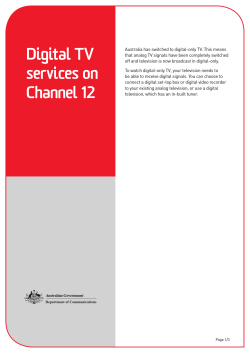Digital television services on Channel 12
