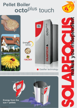 SolarFocus OctoPlus wood pellet 10 – 15kW product brochure