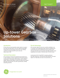 Up-tower Gearbox Solutions (English) - GE-renewable