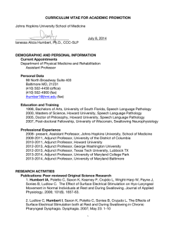 Humbert, I CV JHU format