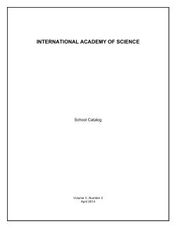 ias schoolcatalog-04-14 - International Academy of Science