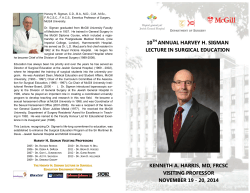 10th annual harvey h. sigman lecture in surgical education kenneth