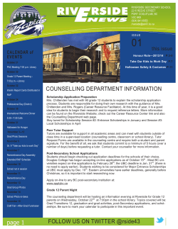 October 2014 E-News