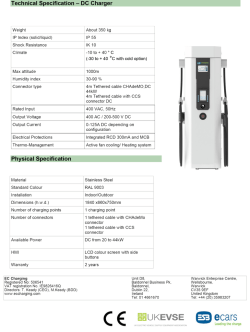 EC Charging Technical Specification Dual DC Charger