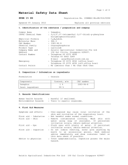 Read SPAR 1% SG &ndash; Material Safety Data Sheet