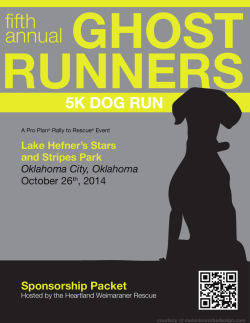 Sponsorship Packet - Ghost Runners 5k Dog Run