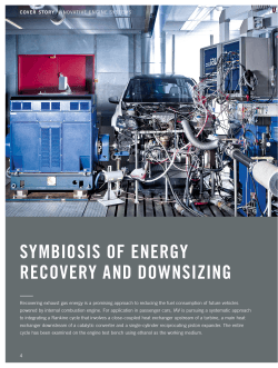 SYMBIOSIS OF ENERGY RECOVERY AND DOWNSIZING