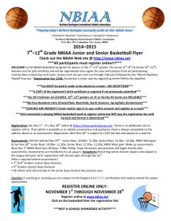 7 –12 Gr rade NB 201 IAA Juni 14–2015 ior and S 5 Senior