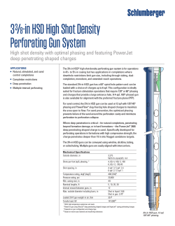 3 3⁄8-in HSD High Shot Density Perforating Gun