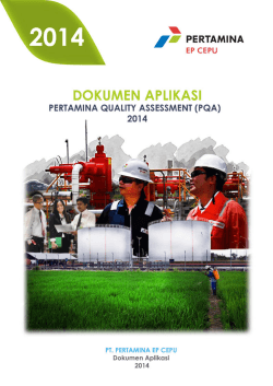 Application Document Pertamina Quality Assessment (PQA) 2014