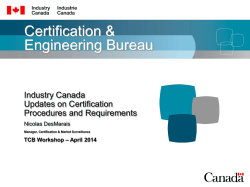 IC Certification updates