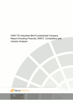 HWA TAI Industries Bhd Fundamental Company Report Including
