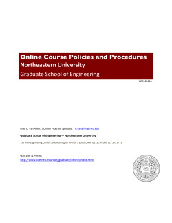 Policies and Procedures - College of Engineering