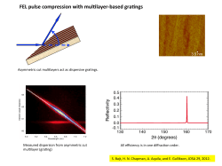 500 nm FEL pulse compression with mul layer