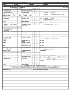 HUD PROPERTY INSPECTION REPORT 17. PART 3: Property