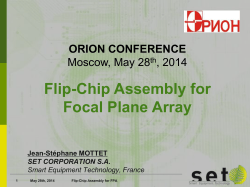 Flip-Chip Assembly for FPA