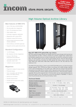 High Volume Optical Archive Library