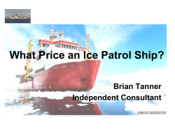 What Price an Ice Patrol Ship?